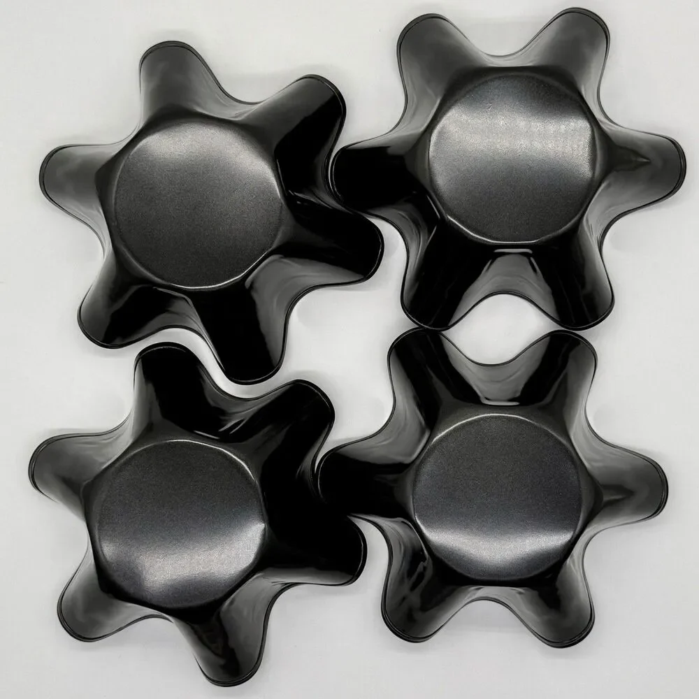HAMPTON'S Set of Four Small Steel Tortilla Nonstick Molds Taco Salad Bowl - NEW
